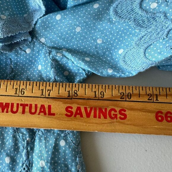 NWT Love Shack Fancy Women's Blue Bunnie Blouse Small - Picture 14 of 16